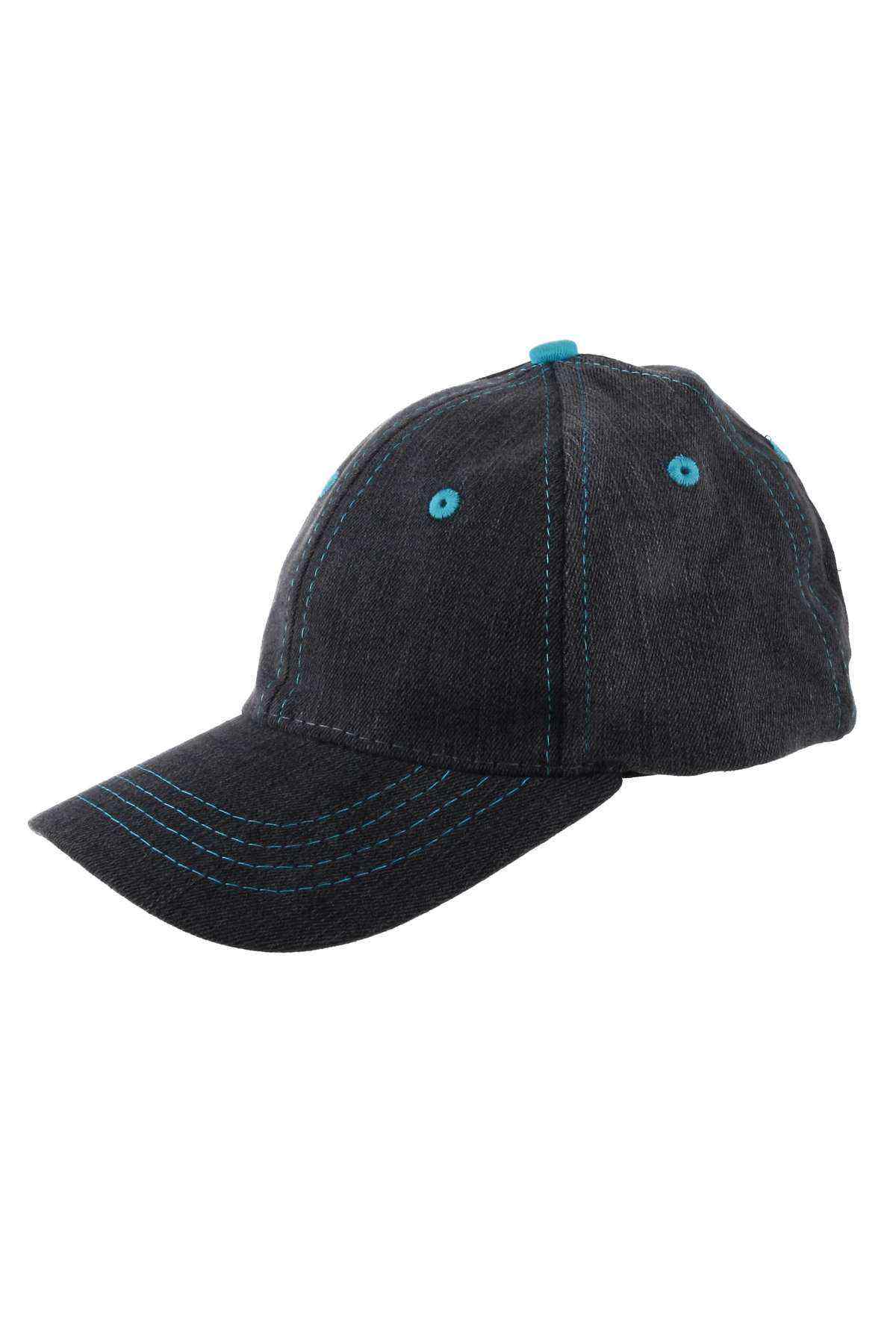 Erkek Çocuk Şapka Siyah-Mavi 8-12 Yaş