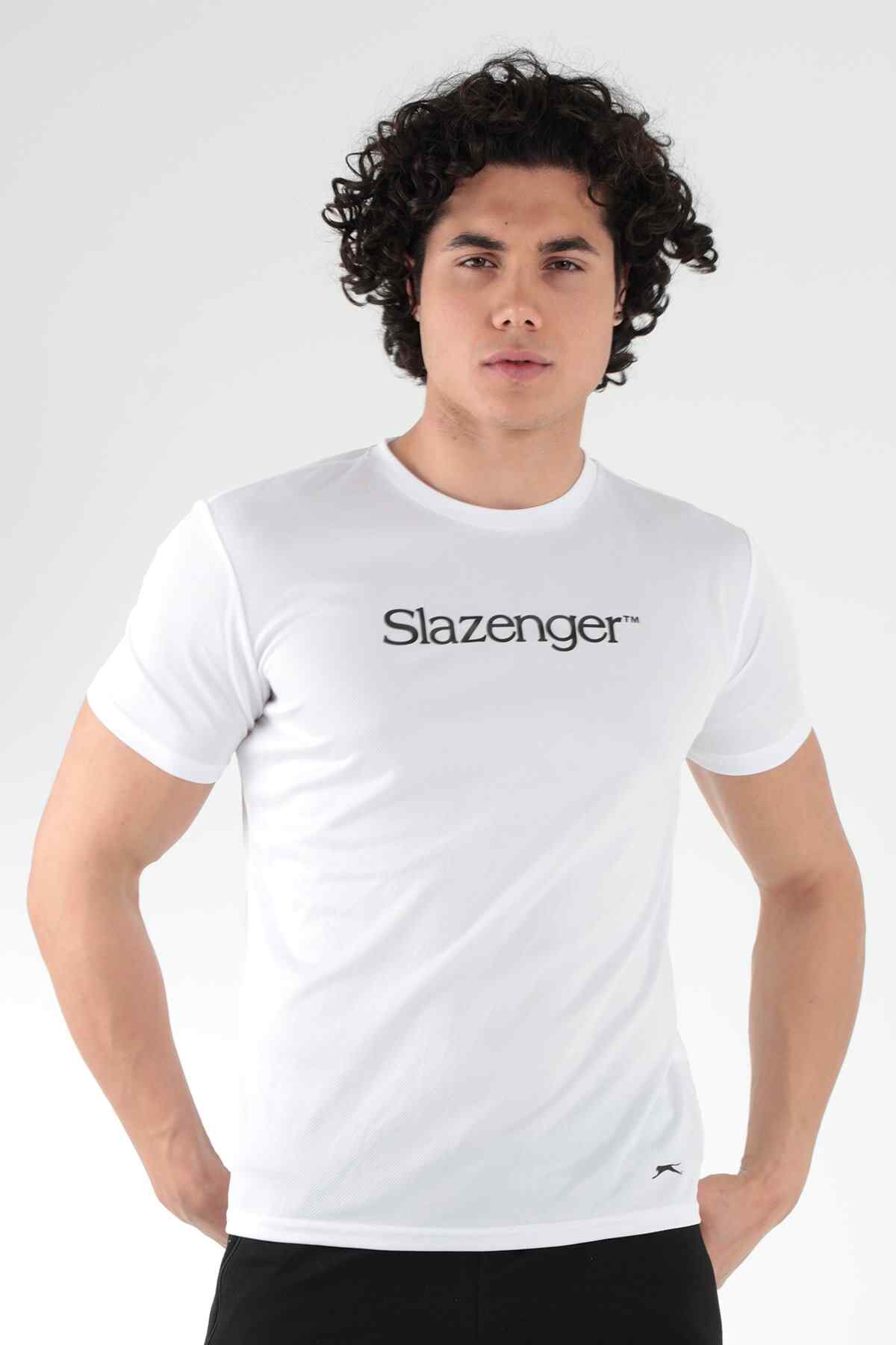 Slazenger OLAVO Erkek T-Shirt Beyaz